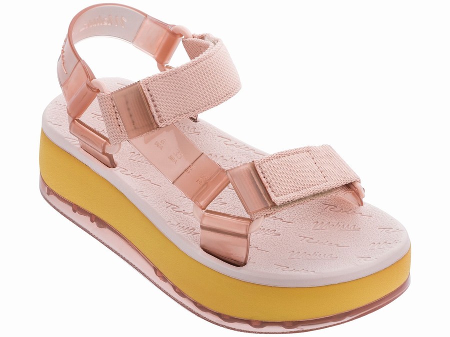 Sandalias Plataforma Melissa Rider Papete Mujer - Rosas - Argentina PQM-175862